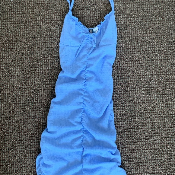 DIVIDED blue bodycon mini dress size small - Picture 2 of 3